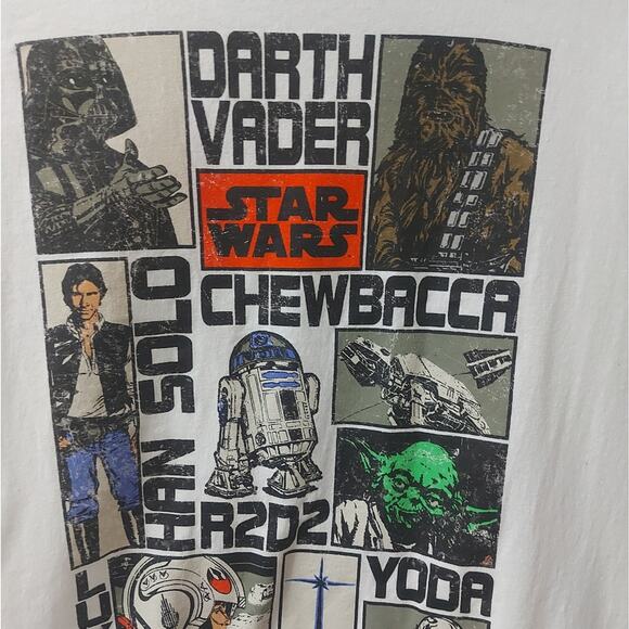Star Wars Graphic Tee No Size SciFi Cosplay Comicon Yoda Chewbacca Han Solo - Picture 6 of 8